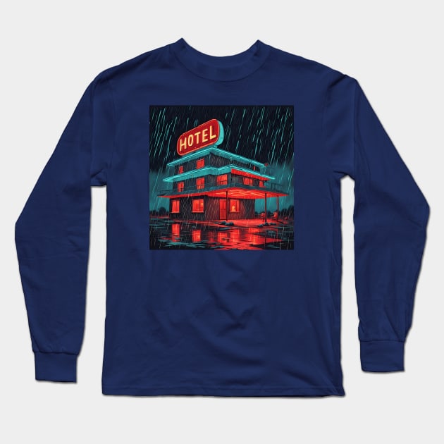 The Hotel Long Sleeve T-Shirt by Lyvershop